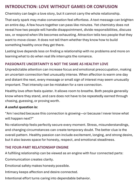The Love Playbook: Insights & Strategies For A Fulfilling Relationship