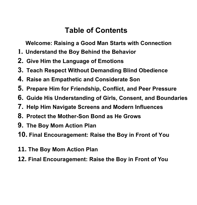 The Boy Mom’s Playbook: Raising Respectful Sons in a Modern World